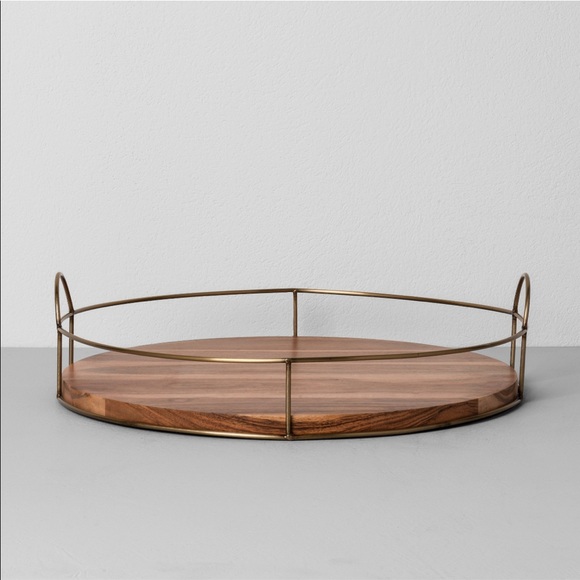 Wood and Metal Wire Tray by Hearth & Hand - Picture 2 of 5